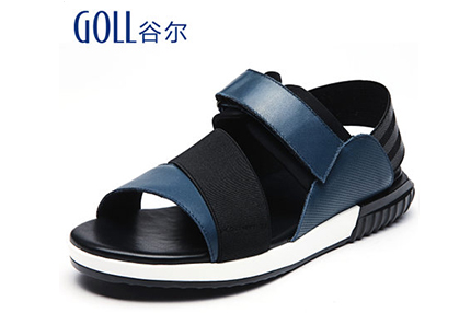 男真皮夏季新款英伦男士露趾个性牛皮沙滩鞋