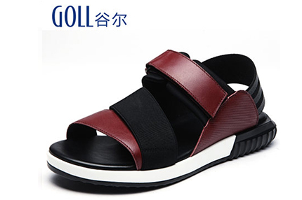 男真皮夏季新款英伦男士露趾个性牛皮沙滩鞋