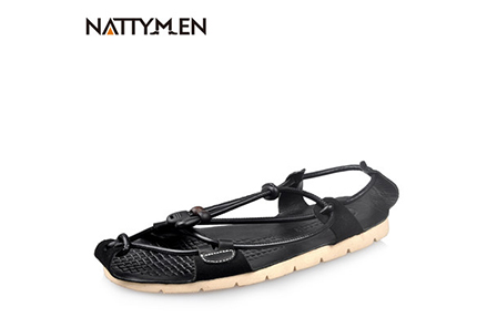 草鞋男真皮沙滩鞋