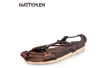 草鞋男真皮沙滩鞋