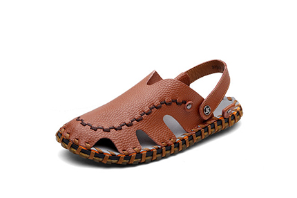 夏季英伦黑色凉鞋